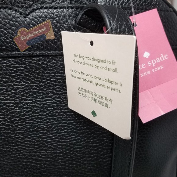 Large Backpack Karina Black Leather Kate Spade - Picture 13 of 14